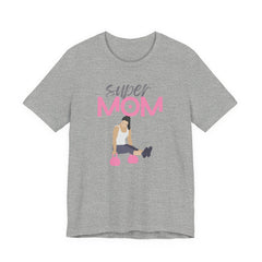 Super Mom Workout Tee — 'Super MOM' Fitness Mother's Day T-Shirt