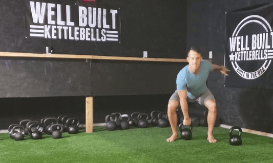 Kettlebell Dead Clean to Push Press