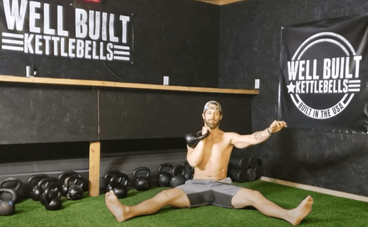 Seated 1-Arm Kettlebell Press